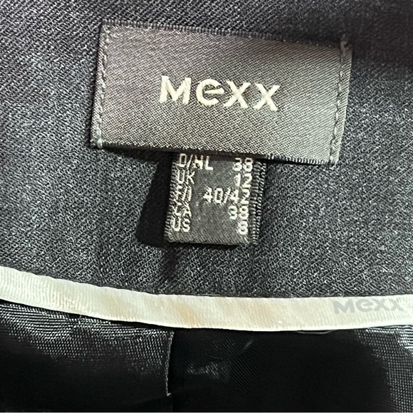 Mexx Dark Gray Wool Blend Tailored Women's Blazer Jacket - Picture 6 of 10